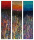 Magical Sprinkles-Triptych (ART-8069-112411) - Handpainted Art Painting - 36in X 48in