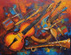 Musical Abstract Paintings (ART-3319-112553) - Handpainted Art Painting - 40in X 30in
