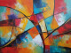 Abstract Painting (ART-3319-112541) - Handpainted Art Painting - 40in X 26in
