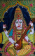 Ma Saraswati - Tanjore Styled Artwork (PRT-16319-112559) - Canvas Art Print - 19in X 30in