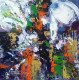 Abstract 65 (ART-1230-112661) - Handpainted Art Painting - 12in X 12in