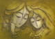 Radhakrishna (ART-3512-112764) - Handpainted Art Painting - 45in X 32in