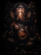 Ganesha (PRT-3512-112770) - Canvas Art Print - 22in X 30in