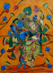 Radha Krishna (ART-17026-112779) - Handpainted Art Painting - 12in X 16in