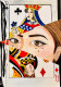 Queen Of Hearts (ART-17114-112946) - Handpainted Art Painting - 8in X 12in