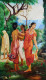 Traditional Indian Royal Portrait - Handpainted Oil On Canvas Fine Art (ART-15795-112958) - Handpainted Art Painting - 36in X 48in