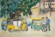 Cityscape (ART-16757-112973) - Handpainted Art Painting - 15in X 11in