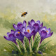 Even The Tiniest Flower Can Have The Toughest Roots. (PRT-15697-112977) - Canvas Art Print - 42in X 42in