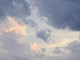 White On Blue Cloudy Sky (PRT-16612-112980) - Canvas Art Print - 24in X 18in
