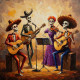Eternal Fiesta (PRT-15697-113060) - Canvas Art Print - 36in X 36in