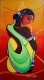 Mother (ART-3056-113038) - Handpainted Art Painting - 10in X 21in
