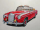 Mercedes Benz 220 SE Cabriolet 3D (ART-8874-113050) - Handpainted Art Painting - 12in X 11in