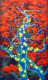 My Dream Song With Blue Bark (ART-17185-113187) - Handpainted Art Painting - 24in X 40in