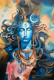 Shiva (ART-7153-113303) - Handpainted Art Painting - 20in X 30in