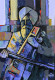 The Sikh Painting-Sarangi Wala Baba (ART-2571-113312) - Handpainted Art Painting - 18in X 26in