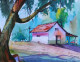Tranquil Haven (ART-7389-113287) - Handpainted Art Painting - 13in X 10in