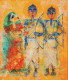 Ramayana (ART-17229-113354) - Handpainted Art Painting - 23in X 27in