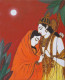 Shree Ram And Sita (ART-8857-113447) - Handpainted Art Painting - 9in X 11in