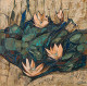 Artwork Of Waterlilies (ART-2571-113460) - Handpainted Art Painting - 18in X 18in