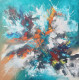 Eruption Of Serenity (ART-1230-113401) - Handpainted Art Painting - 20in X 20in