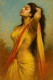 Serene Woman In Yellow Sari Contemplation (PRT-15697-113632) - Canvas Art Print - 40in X 60in