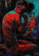 The Seclusion- Figurative Painting (ART-2571-113540) - Handpainted Art Painting - 18in X 26in