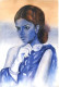 Women Beauty (ART-16757-113545) - Handpainted Art Painting - 14in X 21in