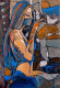 Talking Eyes- Woman Painting (ART-2571-113594) - Handpainted Art Painting - 18in X 26in
