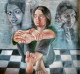 Self Thought Painting (ART-16757-113650) - Handpainted Art Painting - 24in X 24in