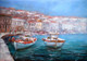 Beautiful Mediterranean City By Sea 2 (PRT_15918) - Canvas Art Print - 43in X 30in