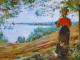 Waiting (PRT-8645-113674) - Canvas Art Print - 18in X 14in
