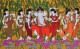 Riddhi Siddhi Ganesha (ART-3324-113726) - Handpainted Art Painting - 62in X 38in