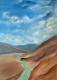 Ladakh Landscape (ART-8841-113798) - Handpainted Art Painting - 16in X 21in