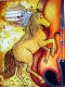 Dha, Daivatam, The Sixth Swara (ART-6775-113793) - Handpainted Art Painting - 18in X 25in