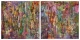Downtown Shades Of Life-Diptych (ART-8069-113842) - Handpainted Art Painting - 72in X 36in