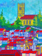 Shimla (ART-17174-113852) - Handpainted Art Painting - 20in X 24in