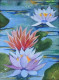 Water Lilies (PRT-17303-113891) - Canvas Art Print - 13in X 18in