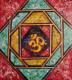 Abstract Om Painting (ART-16710-113988) - Handpainted Art Painting - 22in X 24in