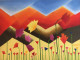 Floral Sunset (PRT-767-114033) - Canvas Art Print - 18in X 14in