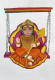 Lord  Hanuman (ART-15368-114076) - Handpainted Art Painting - 8in X 11in