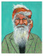 Portrait Of Old Man (ART-17336-114104) - Handpainted Art Painting - 9in X 11in