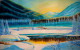 Morning Tranquility In The Blue Mountains (ART-7381-114086) - Handpainted Art Painting - 32in X 20in