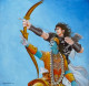 Shri Krishna With Arjun (ART-8370-114133) - Handpainted Art Painting - 24in X 24in