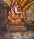 Ganesha (ART-5220-114135) - Handpainted Art Painting - 30in X 36in