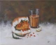Vada Pav( Mumbai Mornings) (ART-8857-114215) - Handpainted Art Painting - 11in X 9in