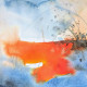 Fire & Water 02 (ART-7823-114219) - Handpainted Art Painting - 8in X 8in