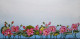 The Lotus Garden (ART-8370-114170) - Handpainted Art Painting - 24in X 12in
