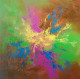 Burst Of Joy (ART-1230-114216) - Handpainted Art Painting - 20in X 20in