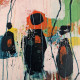 Nomad For A While 1 (ART-7823-114239) - Handpainted Art Painting - 10in X 10in