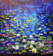Water Lilies (ART-82-114246) - Handpainted Art Painting - 36in X 36in